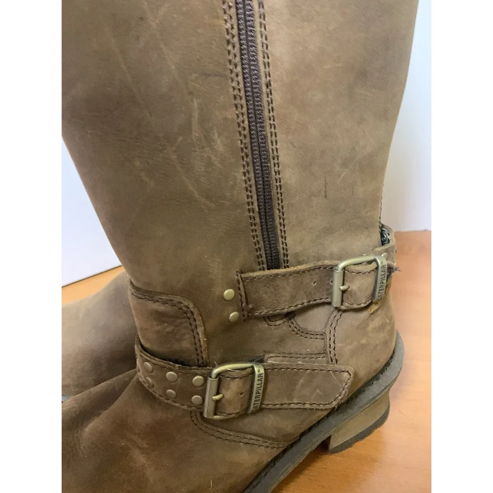 Caterpillar Florencia Waterproof Harness Boot W/ Faux Fur Lining Women's 8